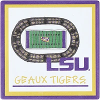 Ensemble de quatre sous-verres LSU Tigers