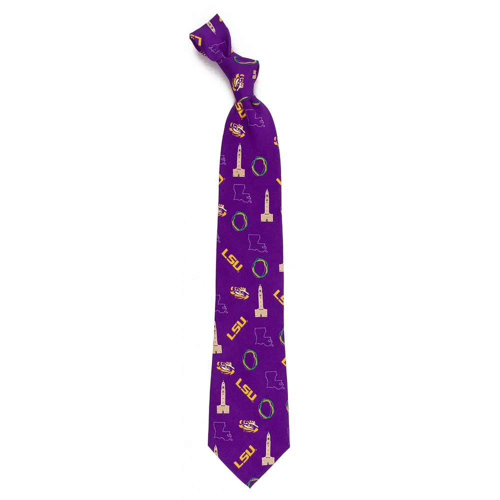 LSU Tigers Hometown Silk Tie