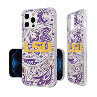 LSU Tigers iPhone Paisley Design Clear Case