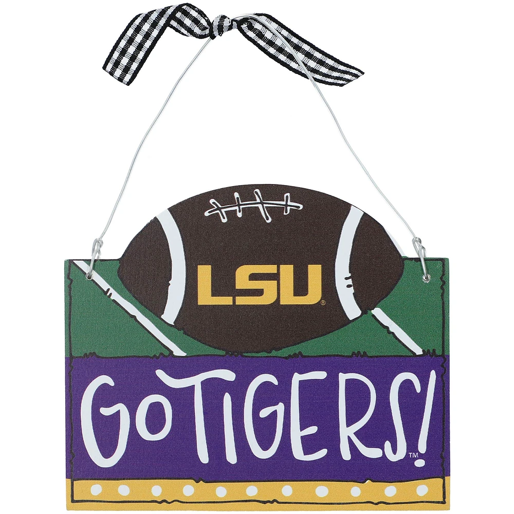 Ornement de football avec logo LSU Tigers