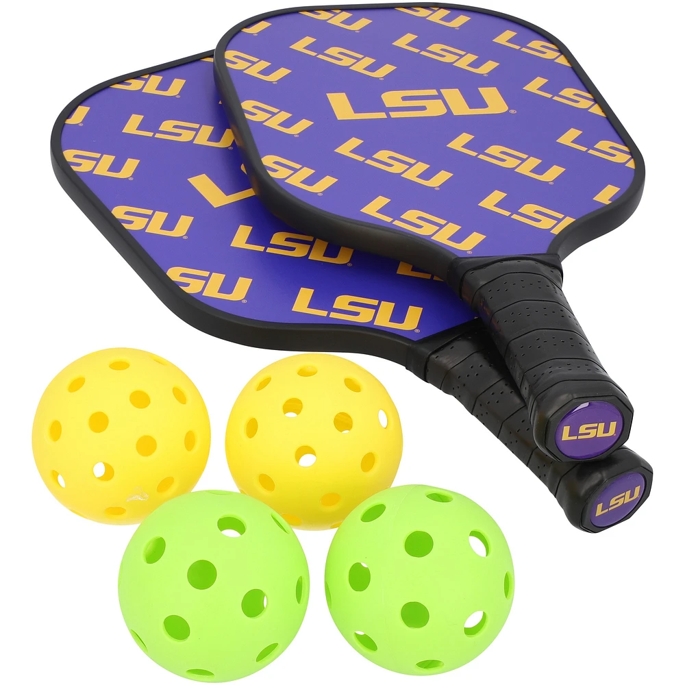 LSU Tigers Pickleball Paddle Set