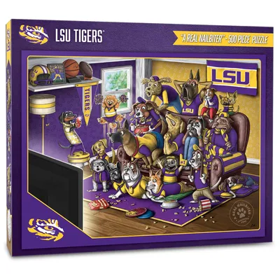 LSU Tigers Purebred Fans 18'' x 24'' A Real Nailbiter 500-Piece Puzzle