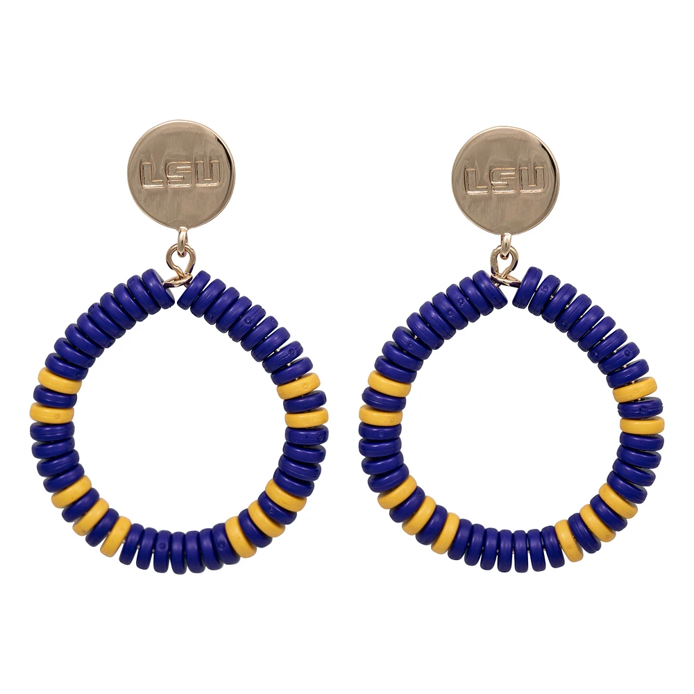 Boucles d'oreilles Raya des Tigres LSU