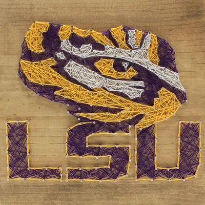LSU Tigers String Art Craft Kit