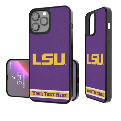 LSU Tigers Stripe iPhone Personalized Bump Case