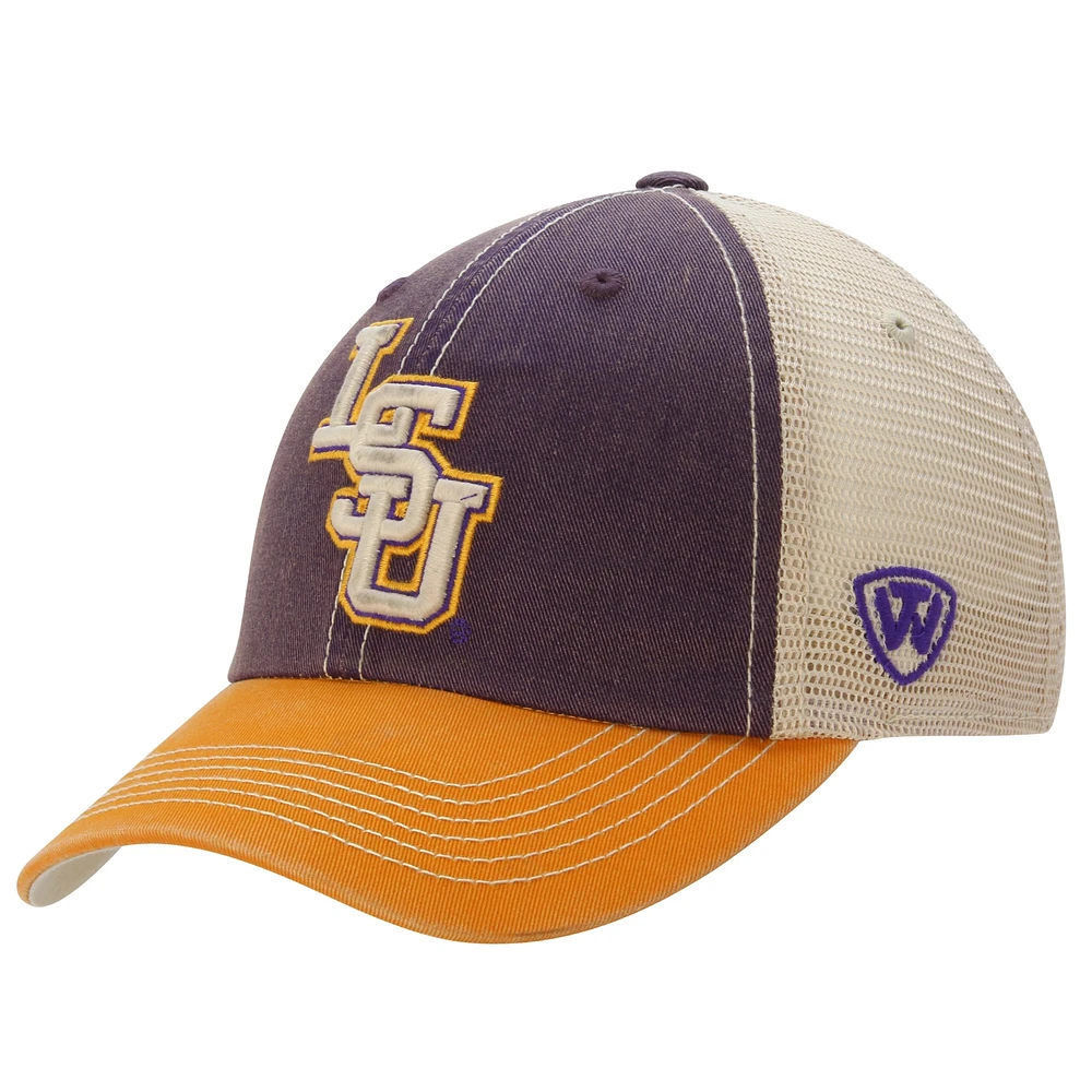 Casquette réglable LSU Tigers Top of the World Offroad Trucker - Violet