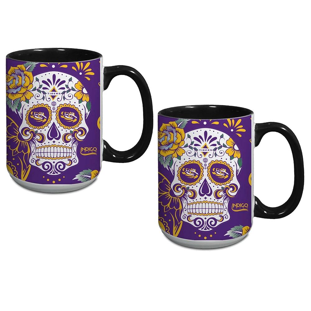 LSU Tigers Two-Pack Dia De Los Muertos Mug Set