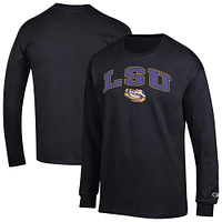 Men's Champion LSU Tigers Arch Over Logo Long Sleeve T-Shirt