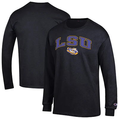 Men's Champion LSU Tigers Arch Over Logo Long Sleeve T-Shirt