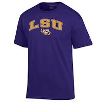T-shirt violet avec logo Arch Over Champion LSU Tigers pour homme