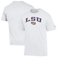 Men's Champion  White LSU Tigers Arch Over Logo T-Shirt