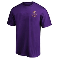 Men's Fanatics  Purple LSU Tigers Big & Tall Fast Break 2 Hit T-Shirt