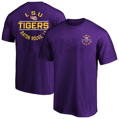 Men's Fanatics  Purple LSU Tigers Big & Tall Fast Break 2 Hit T-Shirt