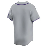 Men's Nike  Gray LSU Tigers Limited Road Wordmark Jersey