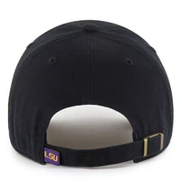 Casquette ajustable noire LSU Tigers Clean Up '47 pour homme