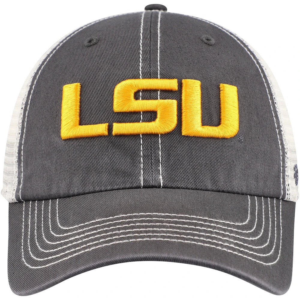 Casquette Snapback '47 Charcoal LSU Tigers Trawler Trucker pour hommes