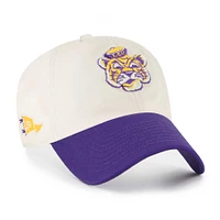Men's '47 Cream LSU Tigers Grand Stand Clean Up Adjustable Hat