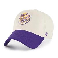 Men's '47 Cream LSU Tigers Grand Stand Clean Up Adjustable Hat
