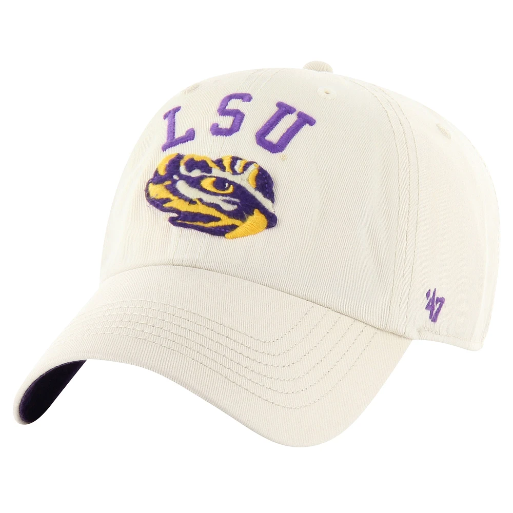 Casquette ajustable '47 Kaki LSU Tigers Clubhouse Faber Clean Up pour hommes