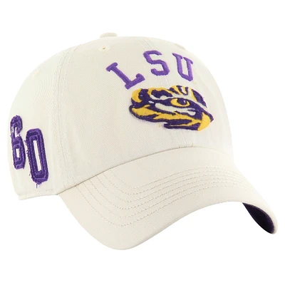 Casquette ajustable '47 Kaki LSU Tigers Clubhouse Faber Clean Up pour hommes