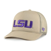 Men's '47 Khaki LSU Tigers Foam Front Mesh Trucker Snapback Hat