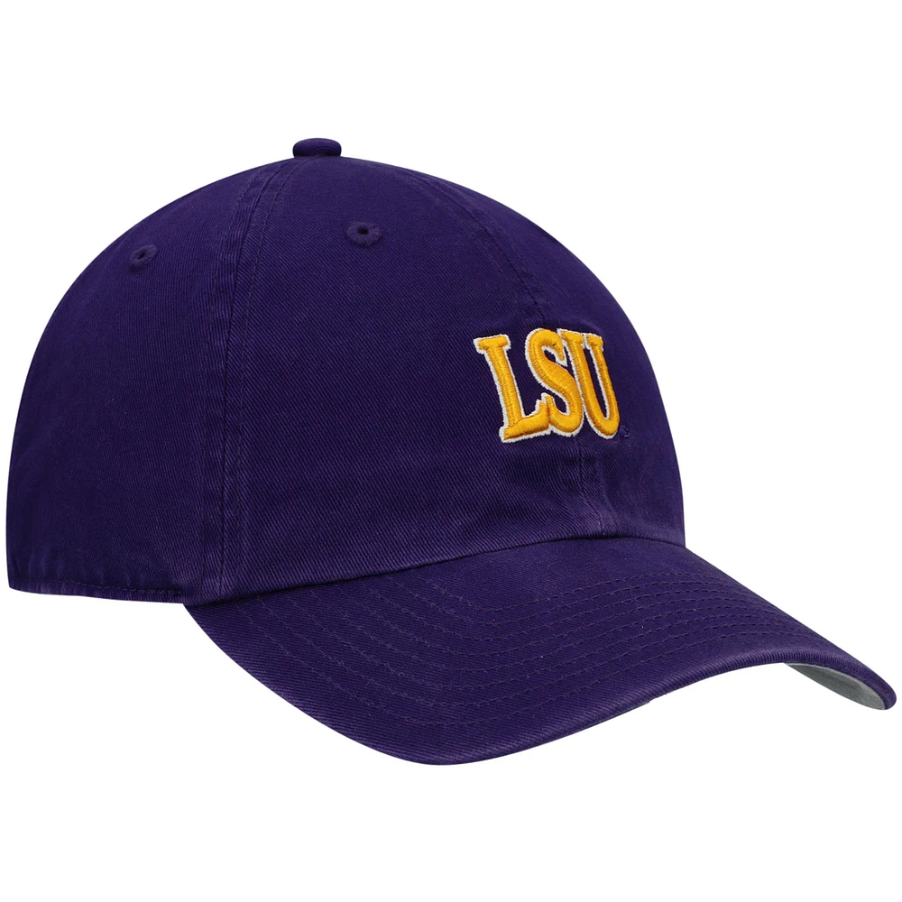 Casquette ajustable '47 Purple LSU Tigers Archie Script Clean Up pour hommes