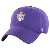 Casquette ajustable '47 Purple LSU Tigers Clean Up brrr° pour hommes