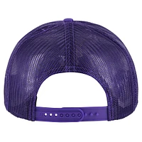 Casquette Snapback de camionneur en maille sur le devant en mousse LSU Tigers '47 violette pour hommes