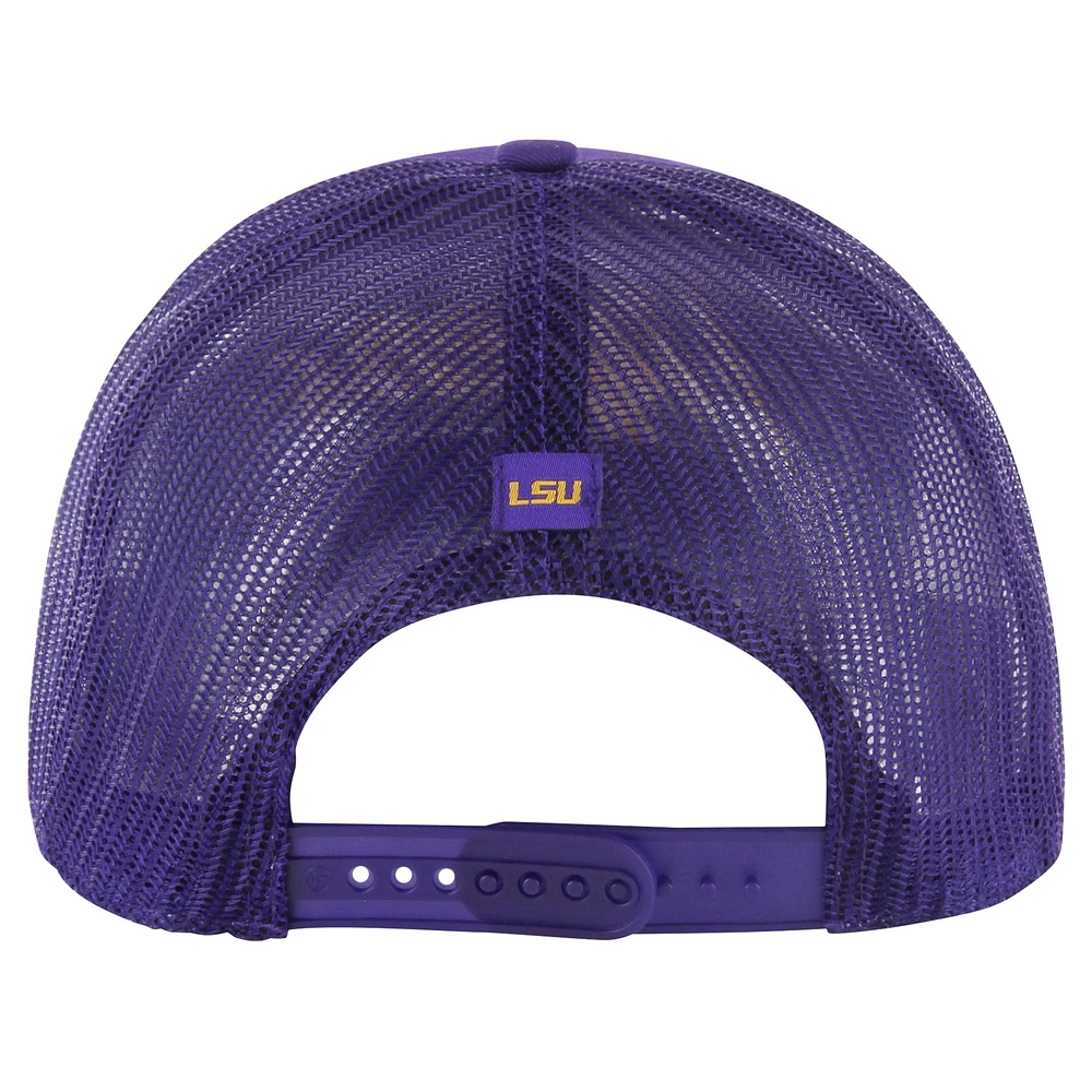 Casquette ajustable '47 Purple LSU Tigers Garner Trucker pour hommes