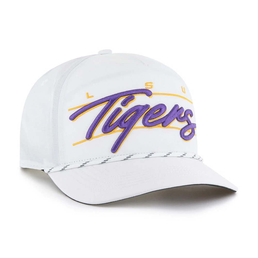 Men's '47 White LSU Tigers Condor Hitch brrr° Adjustable Hat