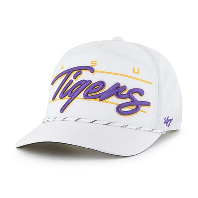 Men's '47 White LSU Tigers Condor Hitch brrr° Adjustable Hat
