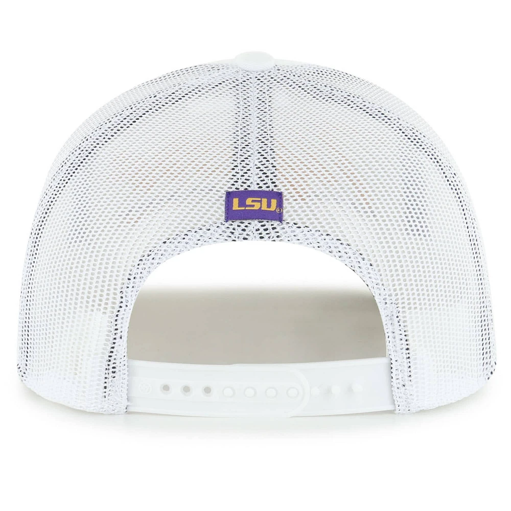 Men's '47 White LSU Tigers Garner Rope Trucker Adjustable Hat