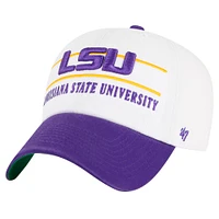 Casquette ajustable LSU Tigers Gridiron Clean Up blanche '47 pour homme