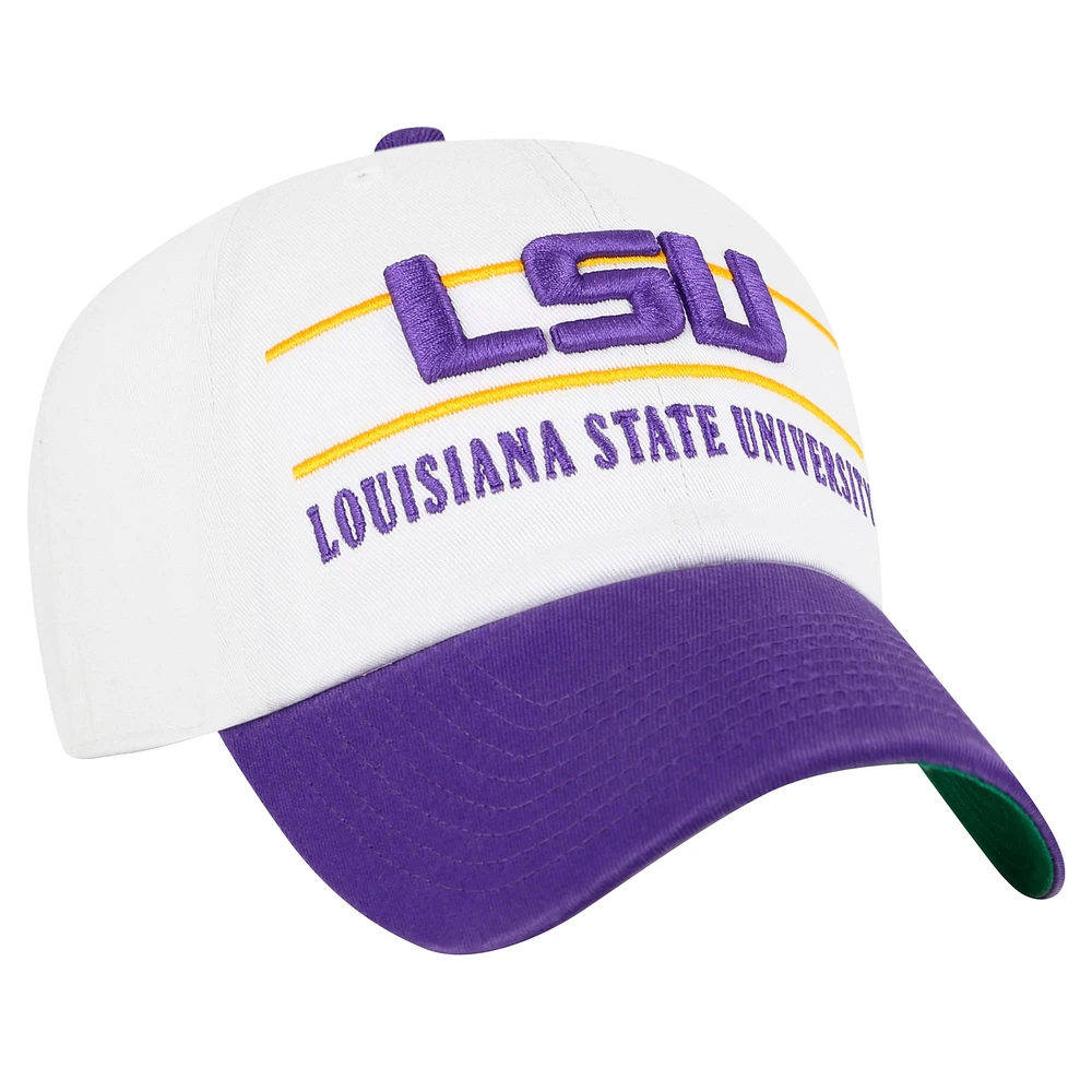 Casquette ajustable LSU Tigers Gridiron Clean Up blanche '47 pour homme