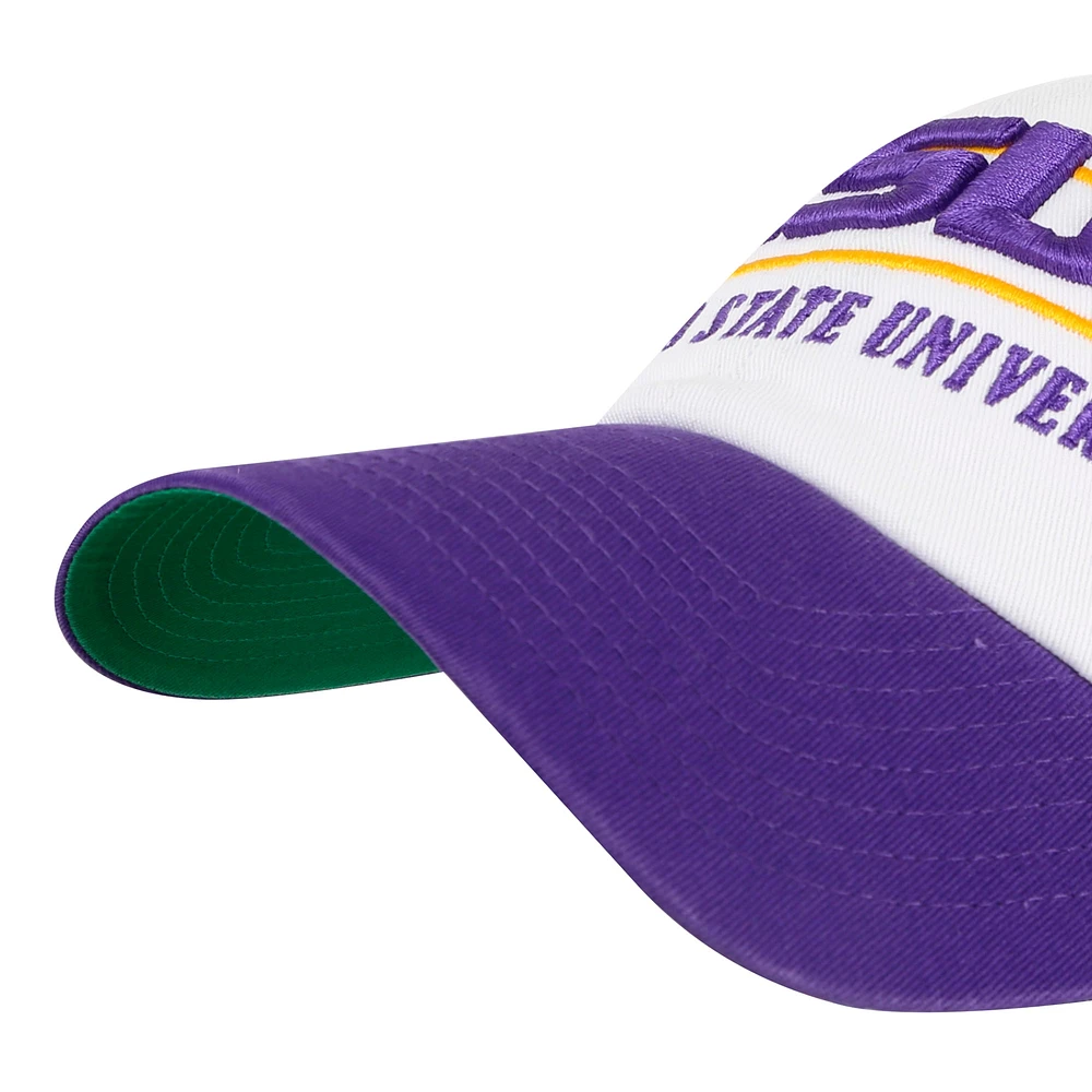 Men's '47 White LSU Tigers Gridiron Clean Up Adjustable Hat