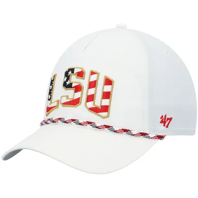 Men's '47 White Miami Hurricanes Stars and Stripes Flag Flutter