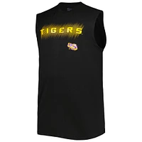 Débardeur noir LSU Tigers Big & Tall pour homme