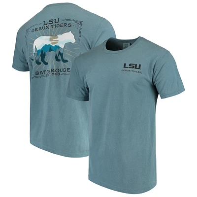T-shirt bleu LSU Tigers State Scenery Comfort Colors pour homme