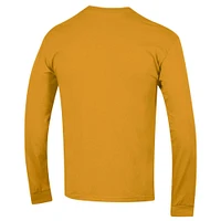 Men's Champion  Gold LSU Tigers Basic Arch Long Sleeve T-Shirt