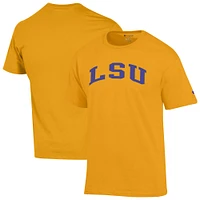 T-shirt basique Arch Champion Gold des LSU Tigers pour homme