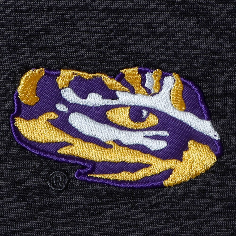 Men's Colosseum Black LSU Tigers Big & Tall Down Swing Polo
