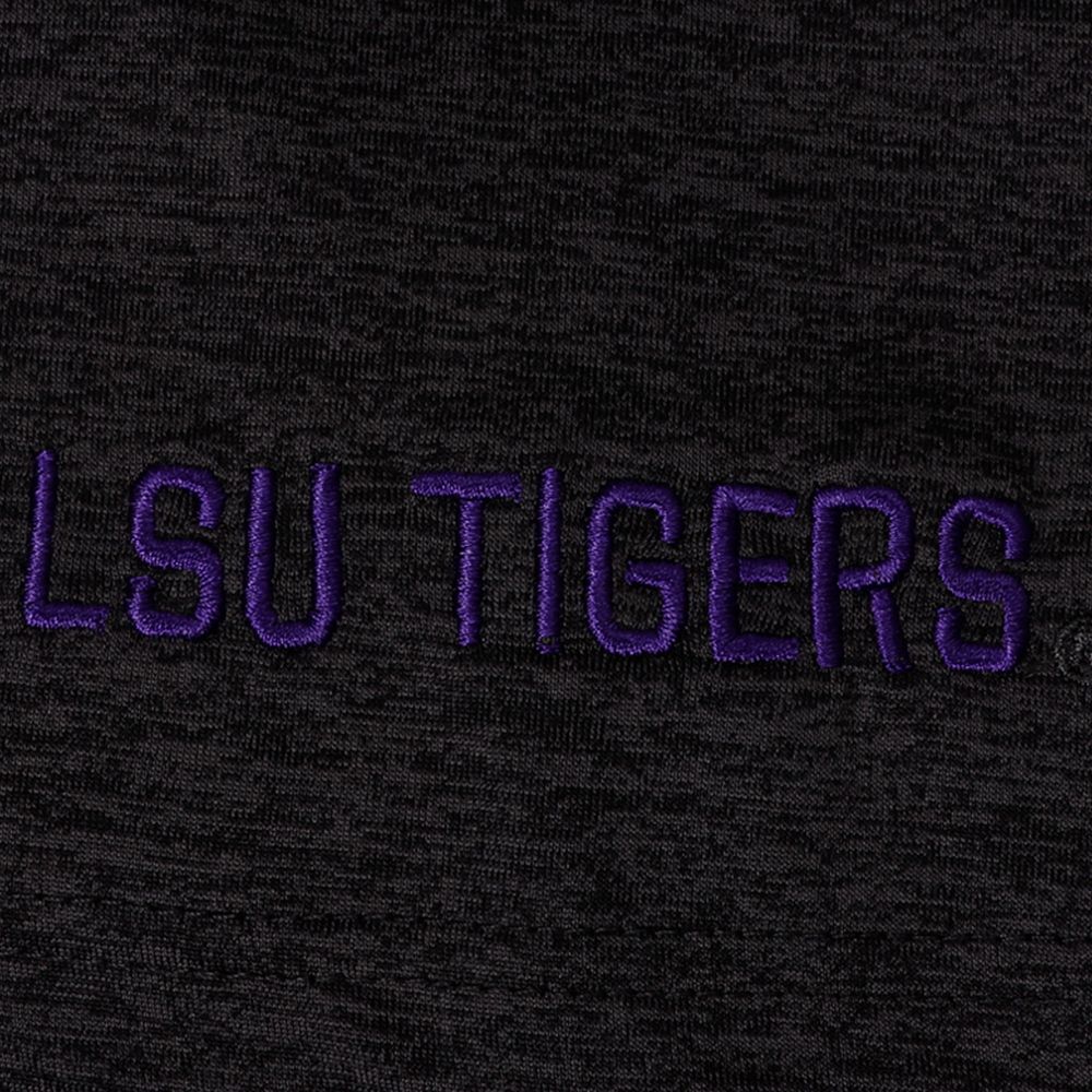 Men's Colosseum Black LSU Tigers Big & Tall Down Swing Polo