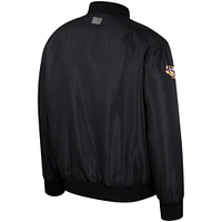 Men's Colosseum  Black LSU Tigers Full-Zip Bomber Jacket