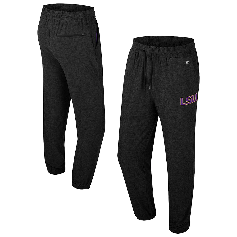 Men's Colosseum Black LSU Tigers Revolution Jogger Pants