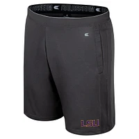 Short Forget LSU Tigers anthracite Colosseum pour homme