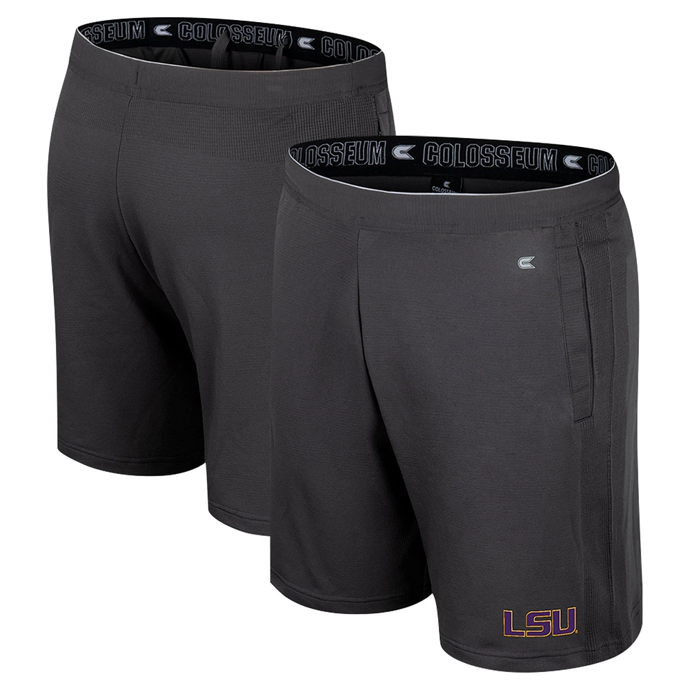 Short Forget LSU Tigers anthracite Colosseum pour homme