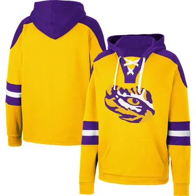 LSU Tigers Colosseum Lace-Up 4.0 Pullover Hoodie
