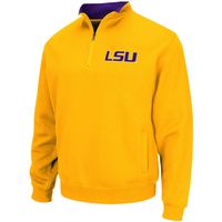 Men's Colosseum Gold LSU Tigers Tortugas Logo Quarter-Zip Jacket