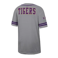Maillot de baseball Free Spirited pour homme Colosseum Gray LSU Tigers