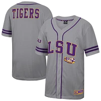 Maillot de baseball Free Spirited pour homme Colosseum Gray LSU Tigers